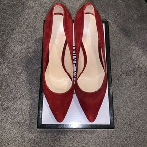 Nine West “Summer” Red Pointed Heels